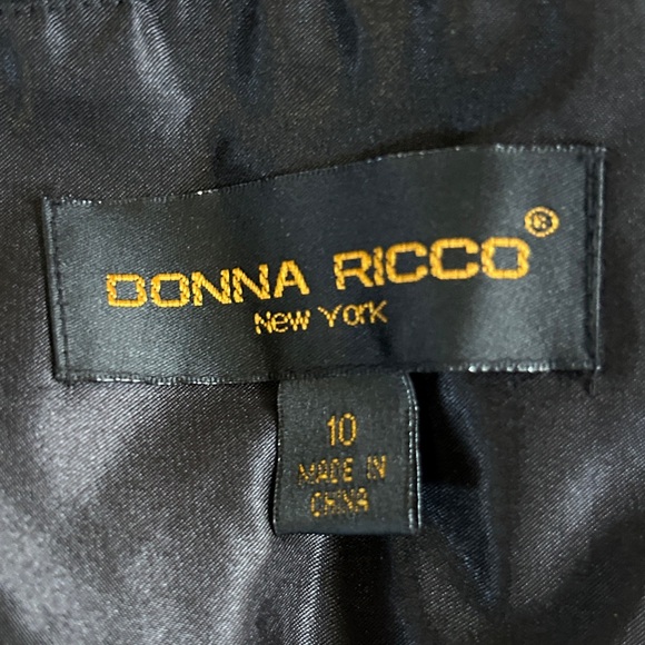 Y2K DONNA RICCO Babydoll Lace Silk Chiffon Dress Whimsigoth Fairy Grunge Size 10 - Picture 2 of 15